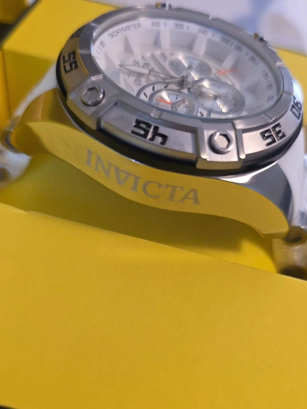 521.  Invicta Speedway Impulse Men's Watch - 52mm, White, Steel (51011)